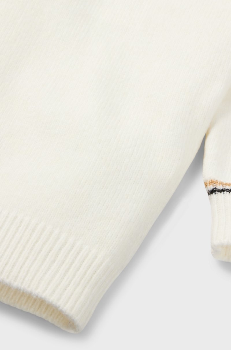 Hugo Boss Vestido De Punto Para Niños Con Cuello Vuelto Y Monograma Double B De Estrás