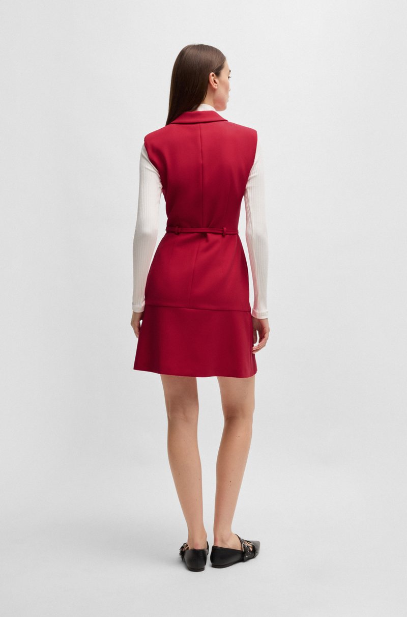 Hugo Boss Vestido De Sastrería Con Cinturón De Hebilla