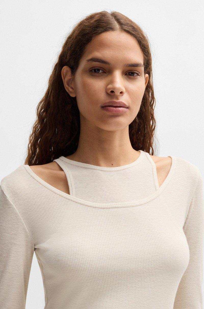 Hugo Boss Vestido Dos En Uno Con Efecto De Doble Capa