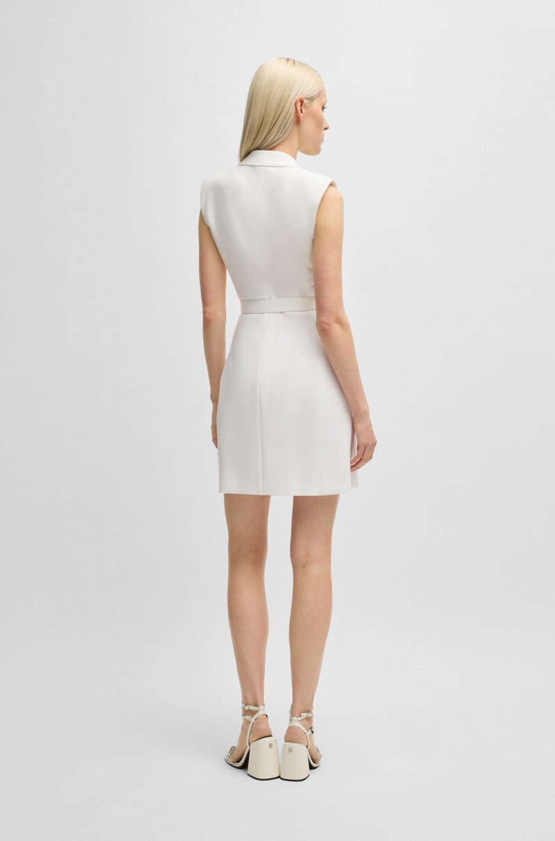 Hugo Boss Vestido Estilo Blazer Con Cinturón De Hebilla