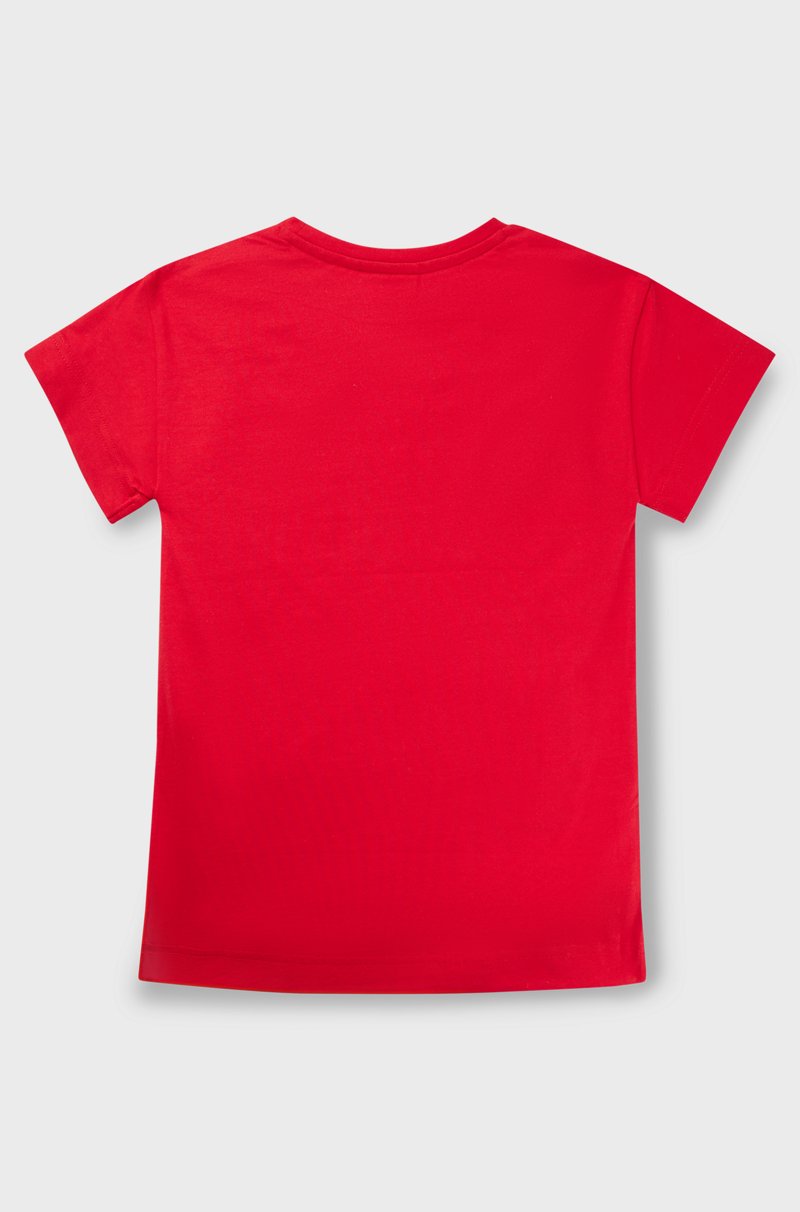 Hugo Boss Vestido Estilo Camiseta De Punto De Algodón Para Niños Con Ilustración De Logo Con Tachuelas