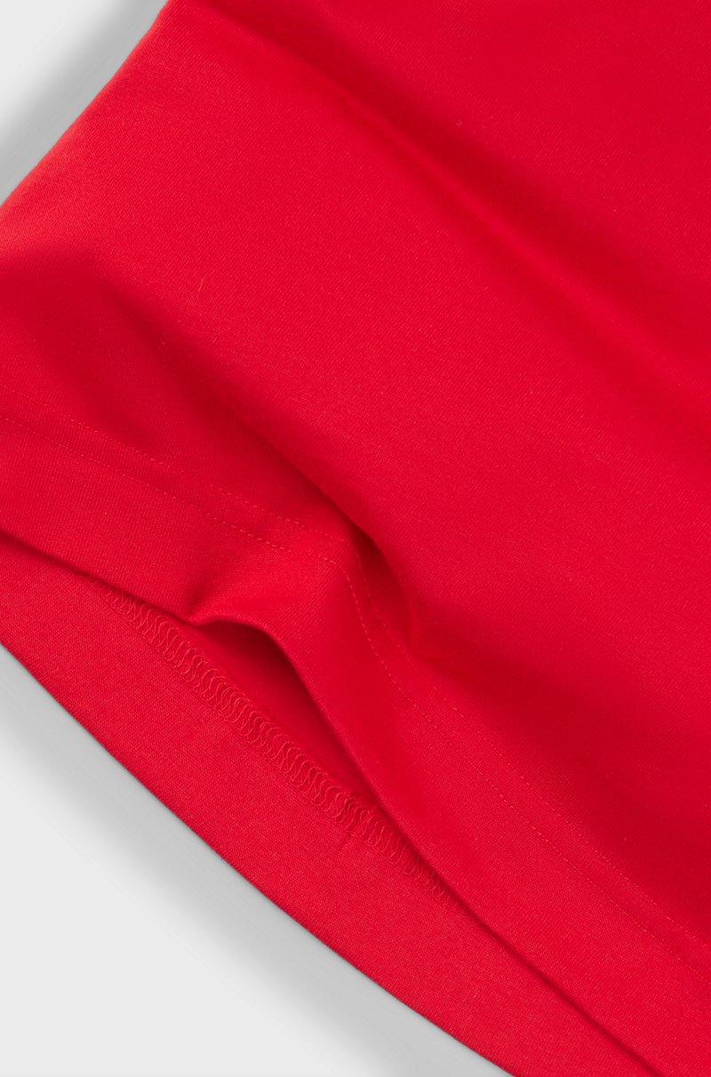 Hugo Boss Vestido Estilo Camiseta De Punto De Algodón Para Niños Con Ilustración De Logo Con Tachuelas