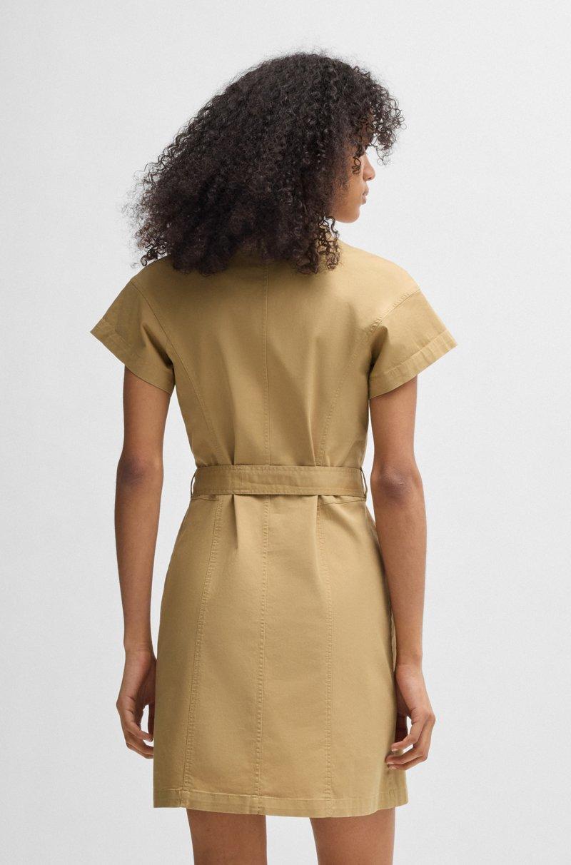 Hugo Boss Vestido Mini Con Cremallera Y Logo De Happy HUGO