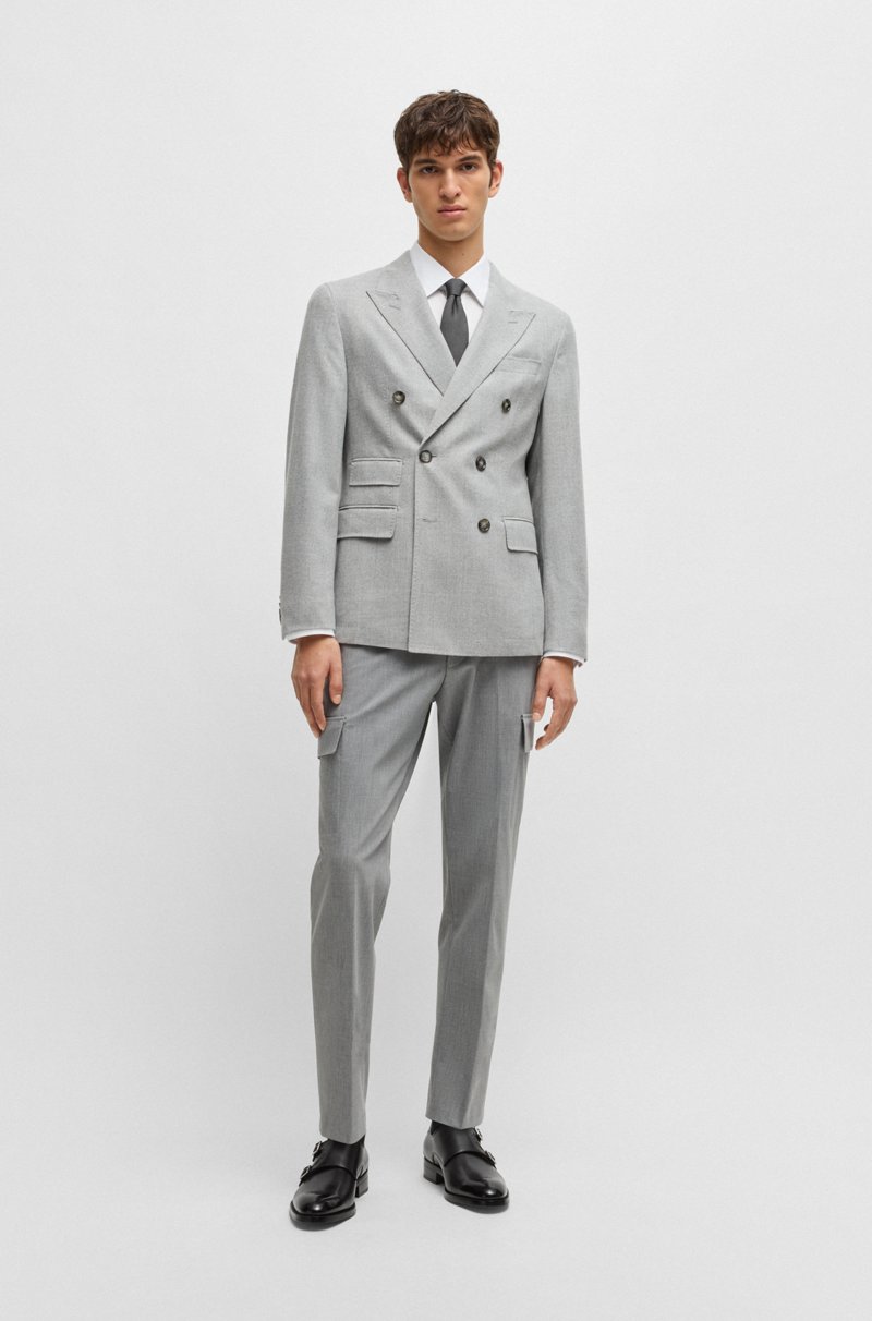 Hugo Boss Zapatos Con Hebilla Doble En Piel Bruñida