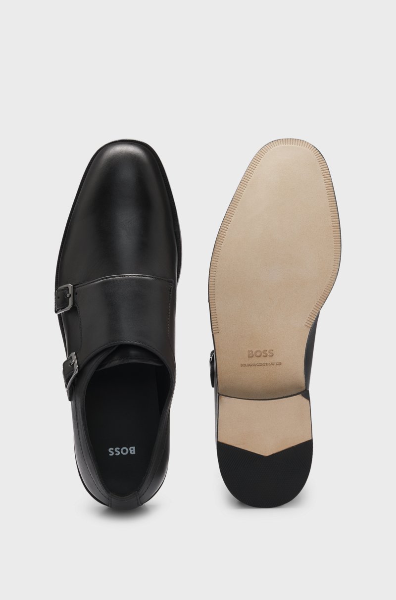 Hugo Boss Zapatos De Piel Con Hebilla Y Suela Flexible