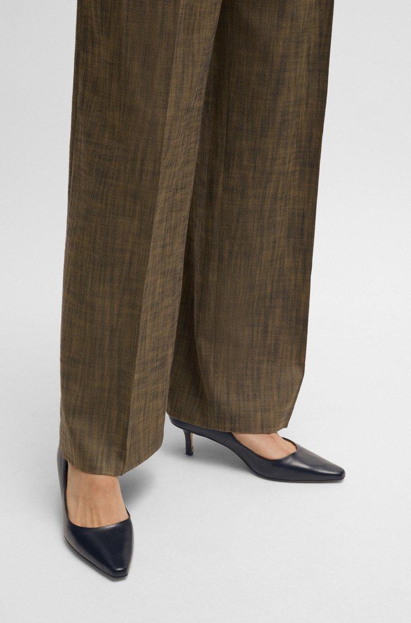 Hugo Boss Zapatos De Tacón De Piel De Napa Con Monograma Double B