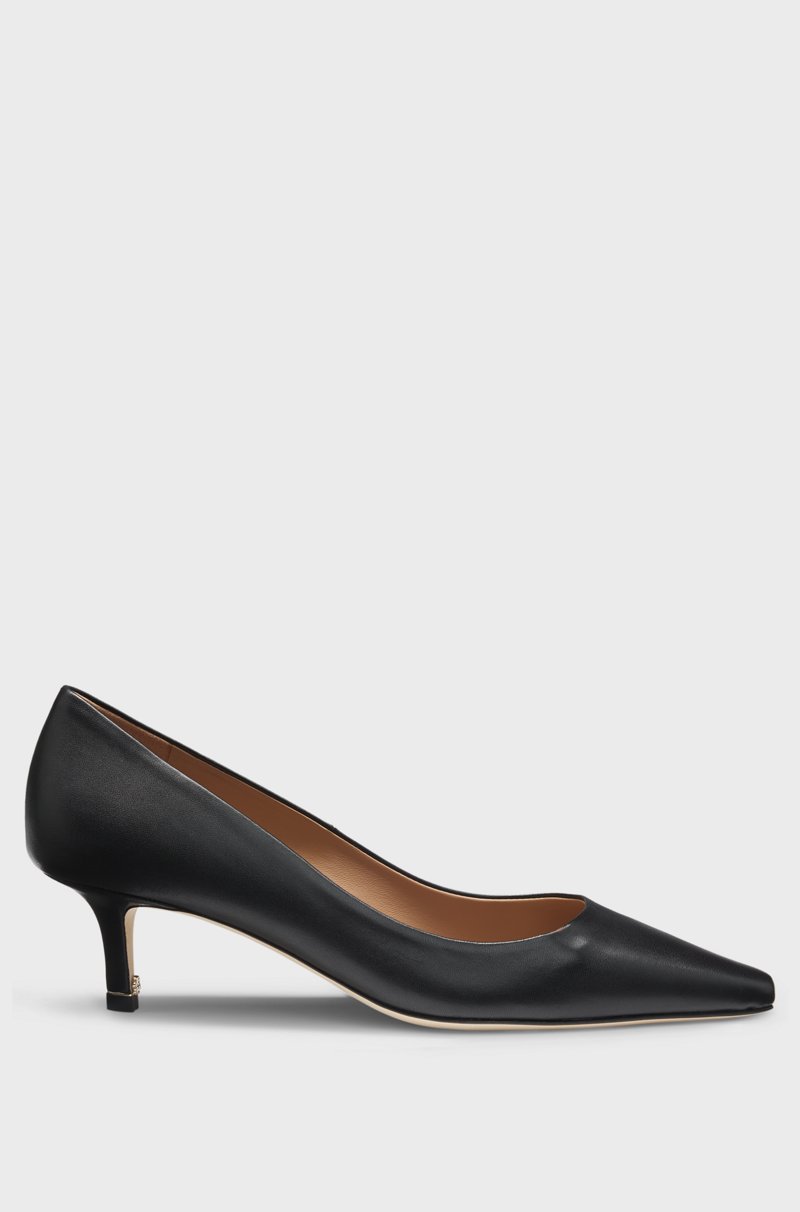 Hugo Boss Zapatos De Tacón De Piel De Napa Con Monograma Double B