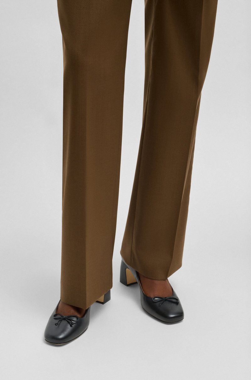 Hugo Boss Zapatos De Tacón De Piel De Napa Con Monograma Double B