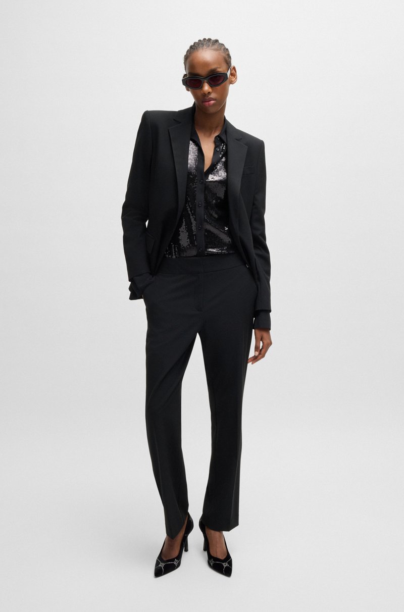 Hugo Boss Zapatos De Tacón Efecto Terciopelo Con Un Inconfundible Estampado De Tachuelas