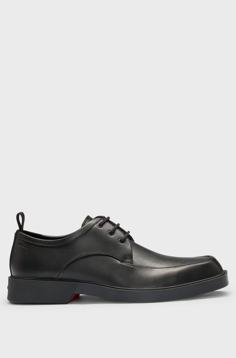 Hugo Boss Zapatos Derby De Piel Cepillada Con Puntera Cuadrada