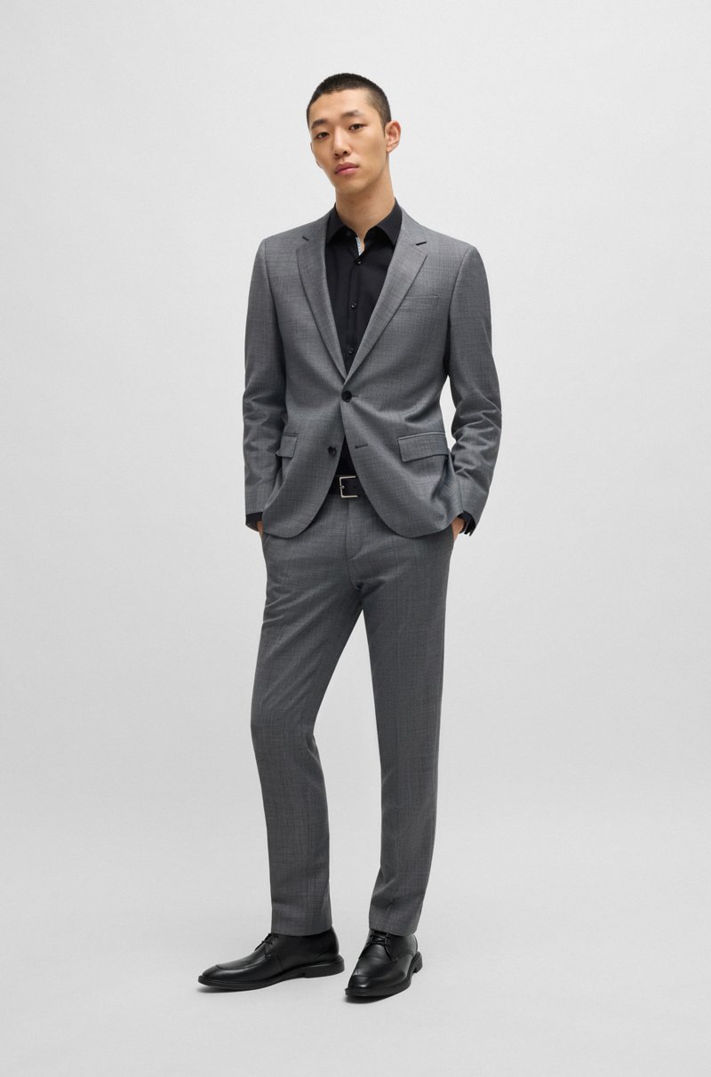 Hugo Boss Zapatos Derby De Piel Con Costuras Dobles