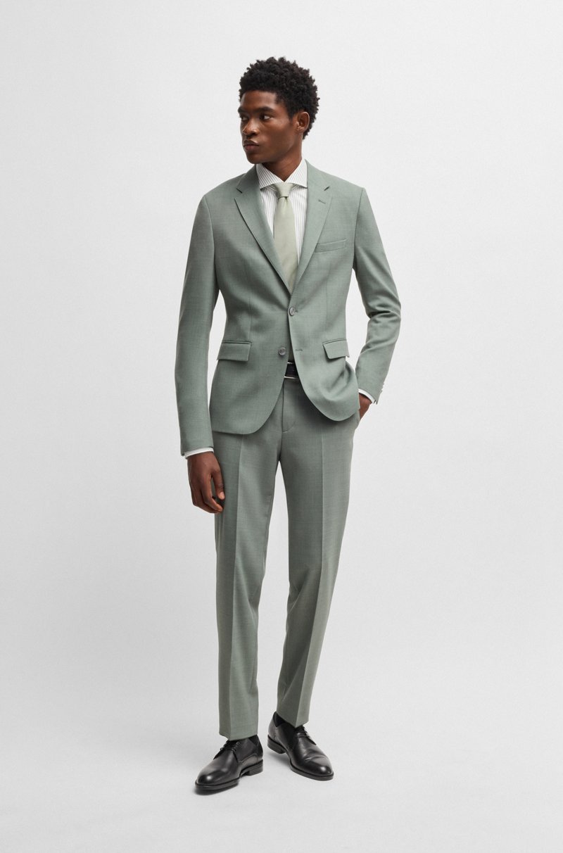 Hugo Boss Zapatos Derby De Piel Con Costuras Dobles