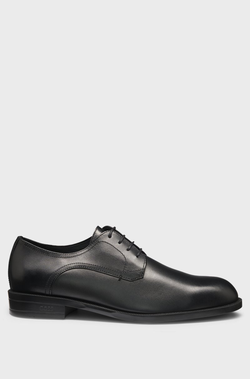Hugo Boss Zapatos Derby De Piel Con Costuras Dobles