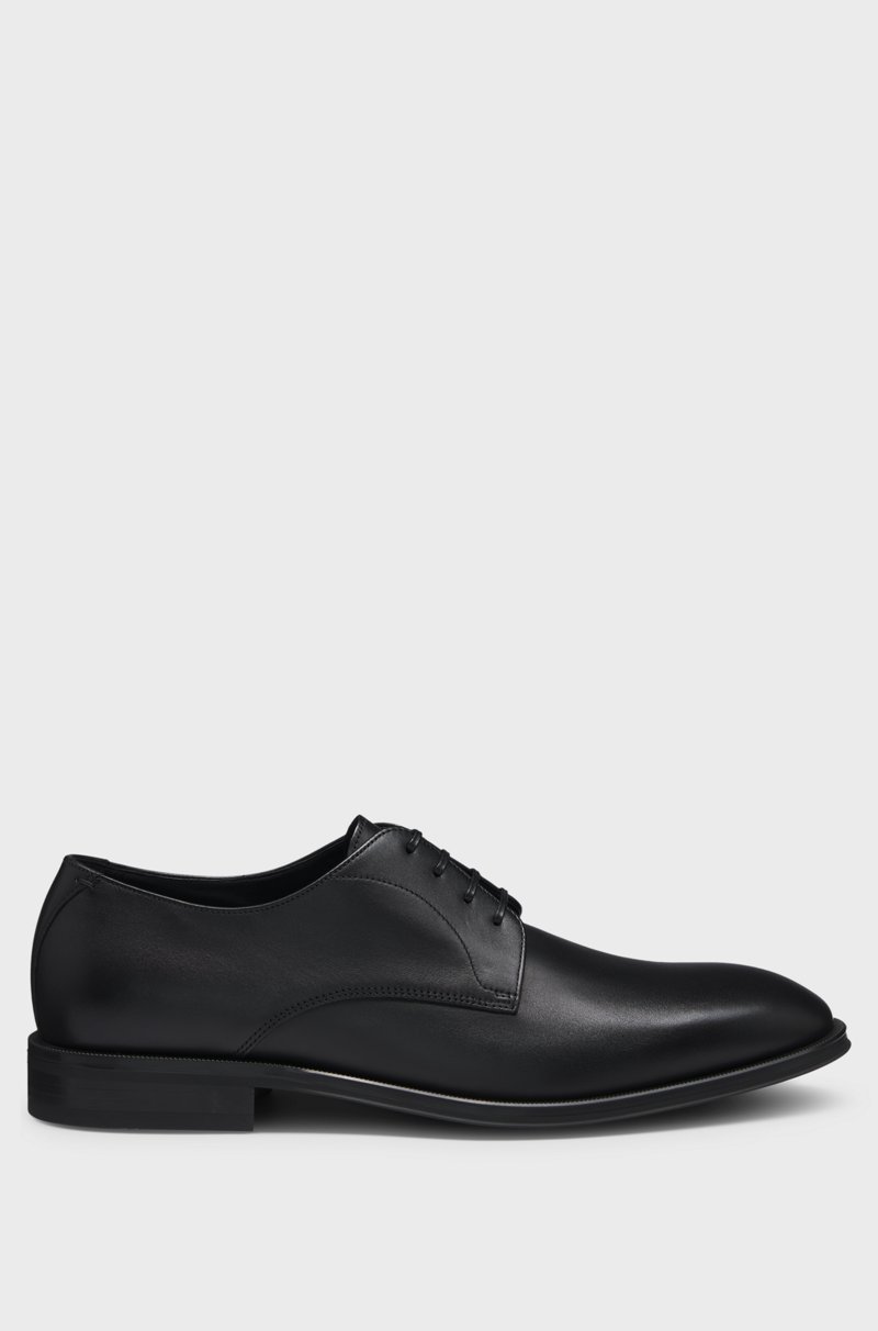 Hugo Boss Zapatos Derby De Piel Con Detalles De Costuras