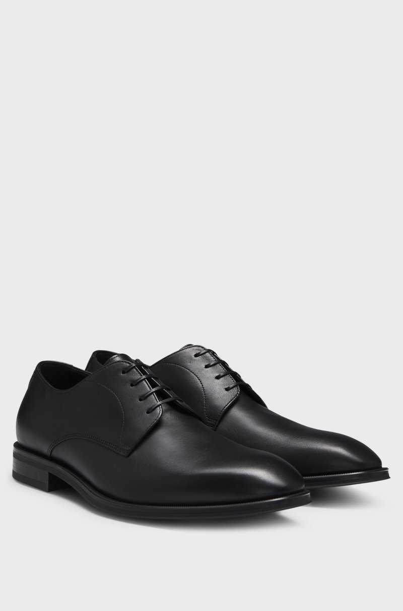Hugo Boss Zapatos Derby de piel con detalles de costuras