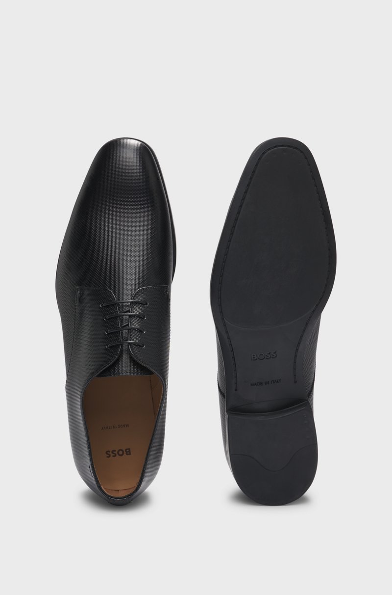 Hugo Boss Zapatos Derby De Piel Con Estructura Y Plantilla Acolchada