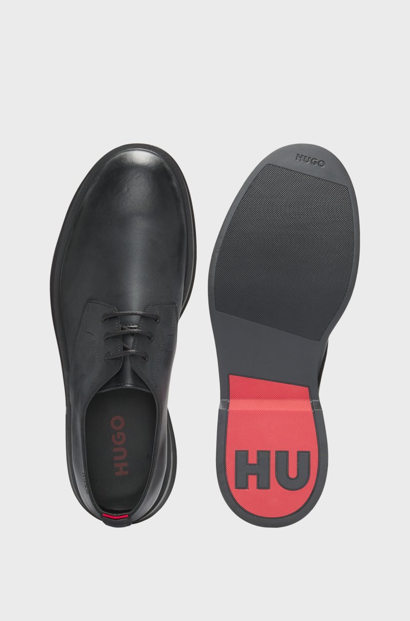Hugo Boss Zapatos Derby De Piel Con Ojales Metálicos