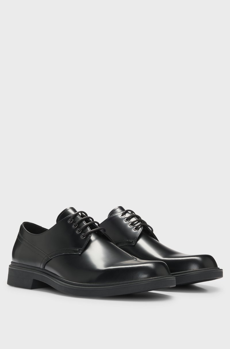 Hugo Boss Zapatos Derby de piel con ojales metálicos