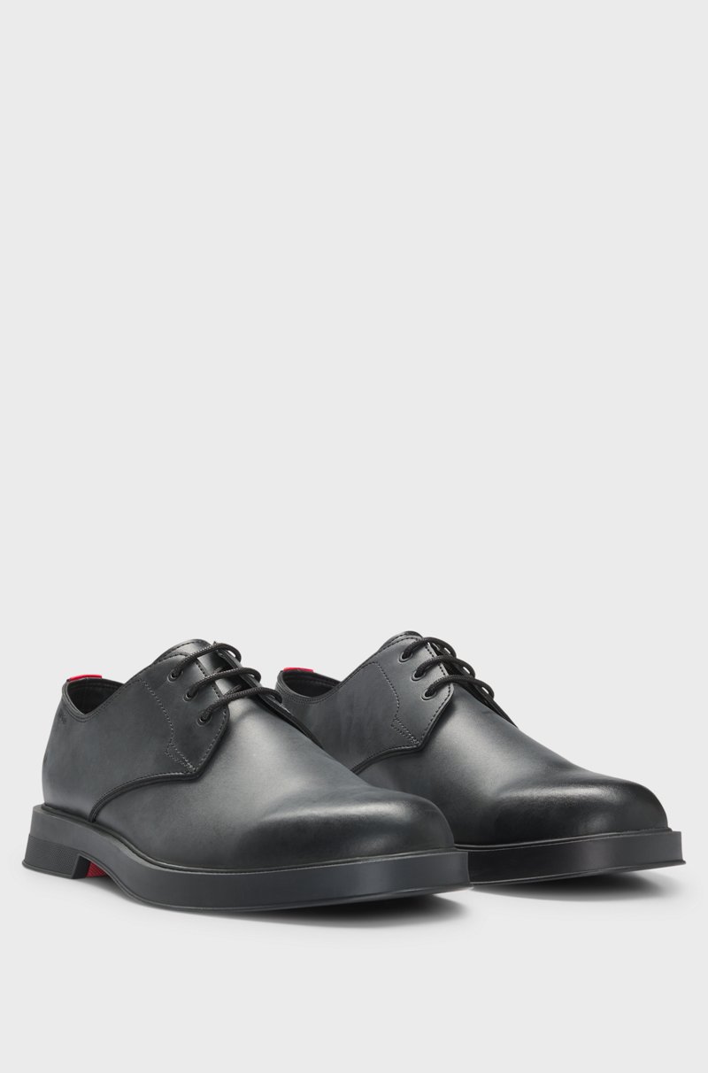 Hugo Boss Zapatos Derby de piel con ojales metálicos