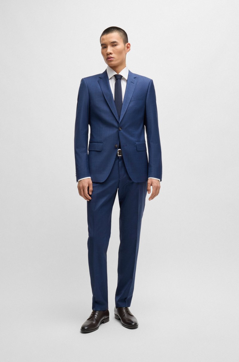 Hugo Boss Zapatos Derby De Piel Con Ribetes De La Marca