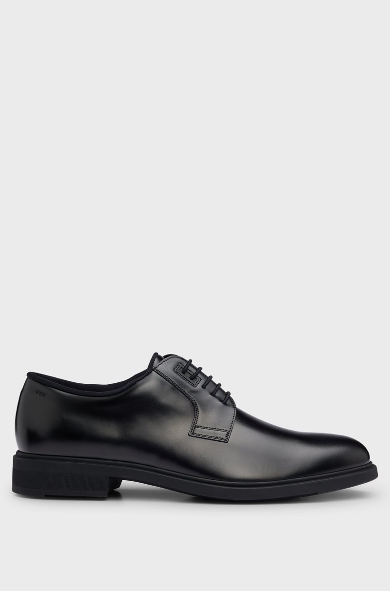 Hugo Boss Zapatos Derby De Piel Con Ribetes Elaborados En Italia