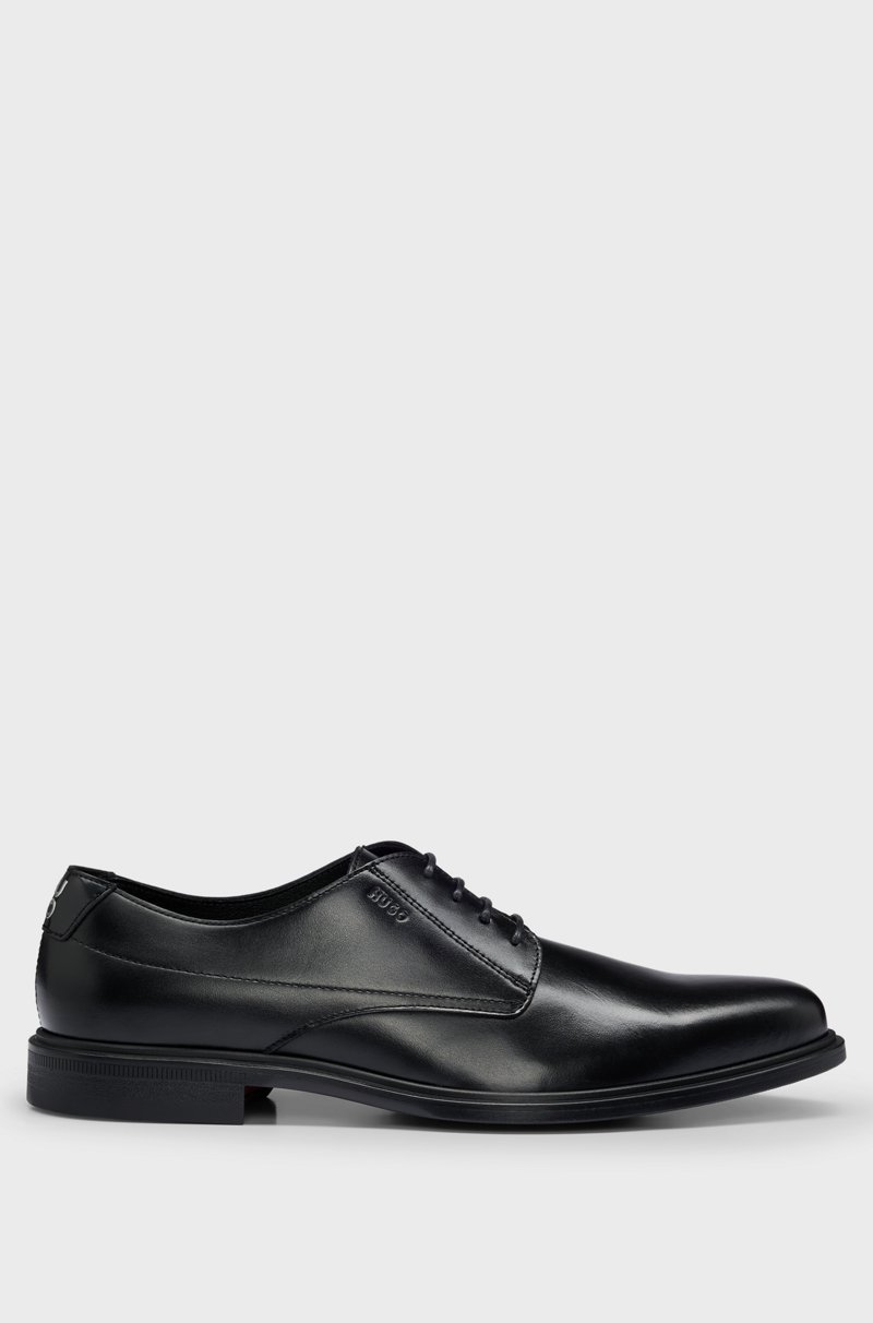 Hugo Boss Zapatos Derby En Piel De Napa Con Logo Grabado