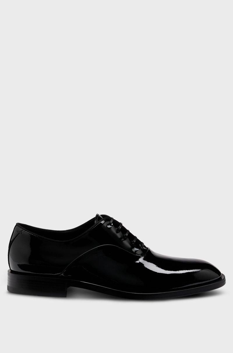 Hugo Boss Zapatos Oxford De Charol Con Detalles Pespunteados