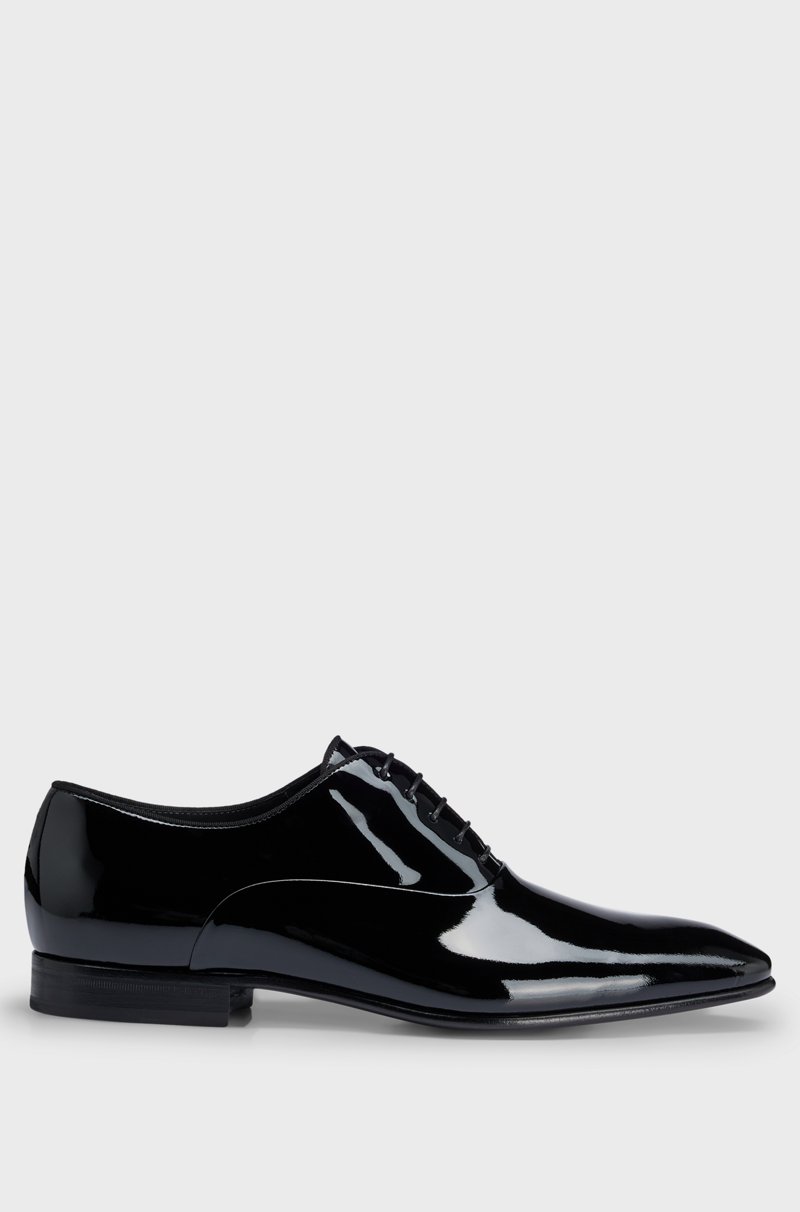 Hugo Boss Zapatos Oxford De Charol Con Forma Puntiaguda
