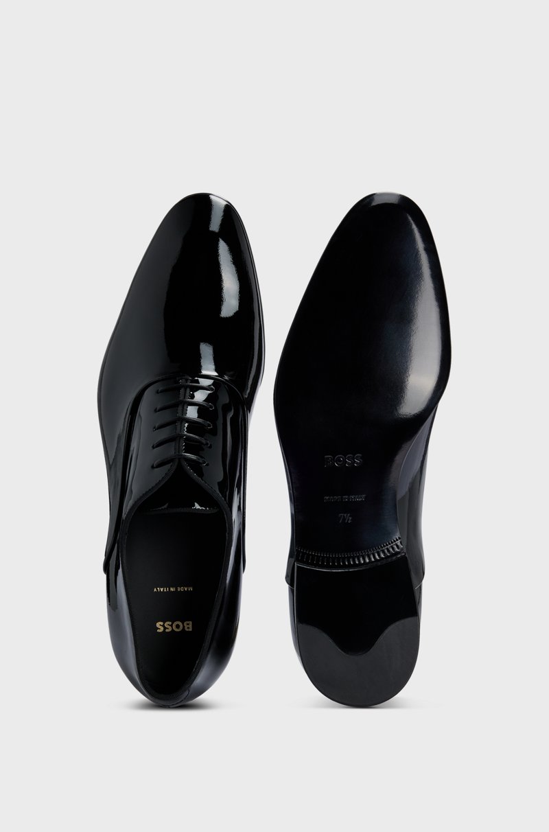 Hugo Boss Zapatos Oxford De Charol Con Forma Puntiaguda