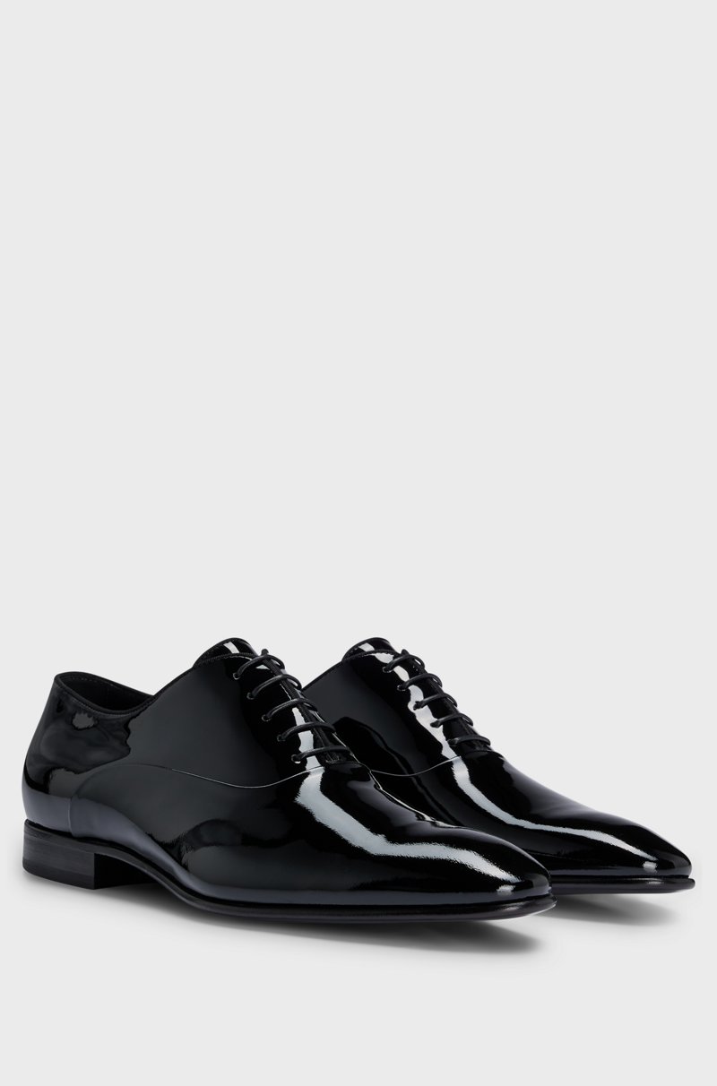 Hugo Boss Zapatos Oxford de charol con forma puntiaguda Hugo Boss Zapatos Oxford de charol con forma puntiaguda