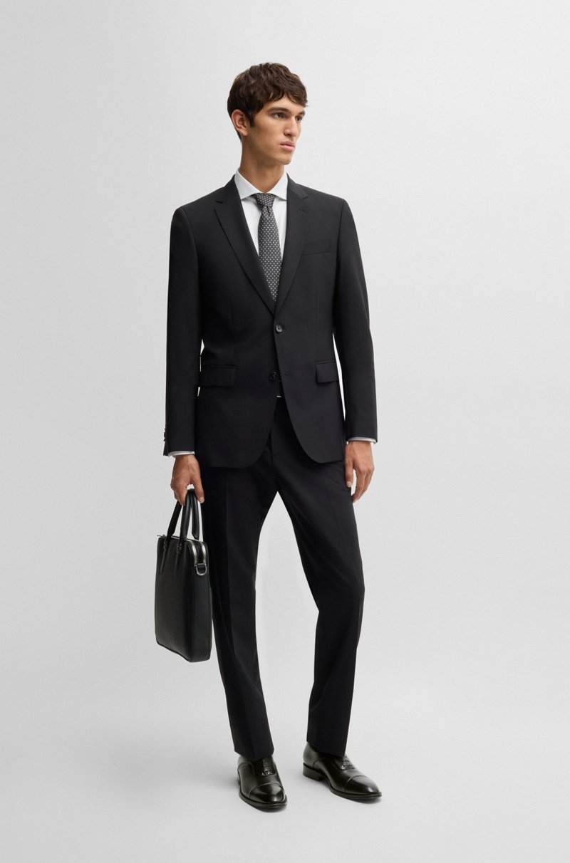 Hugo Boss Zapatos Oxford De Piel Lisa Con Puntera Marcada