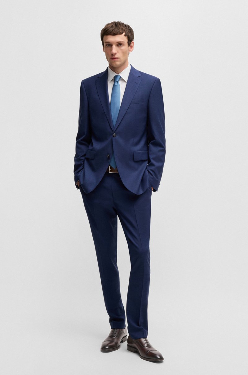 Hugo Boss Zapatos Oxford De Piel Lisa Con Puntera Marcada