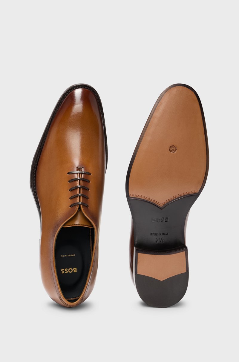 Hugo Boss Zapatos Oxford Elaborados En Italia En Piel Pulida