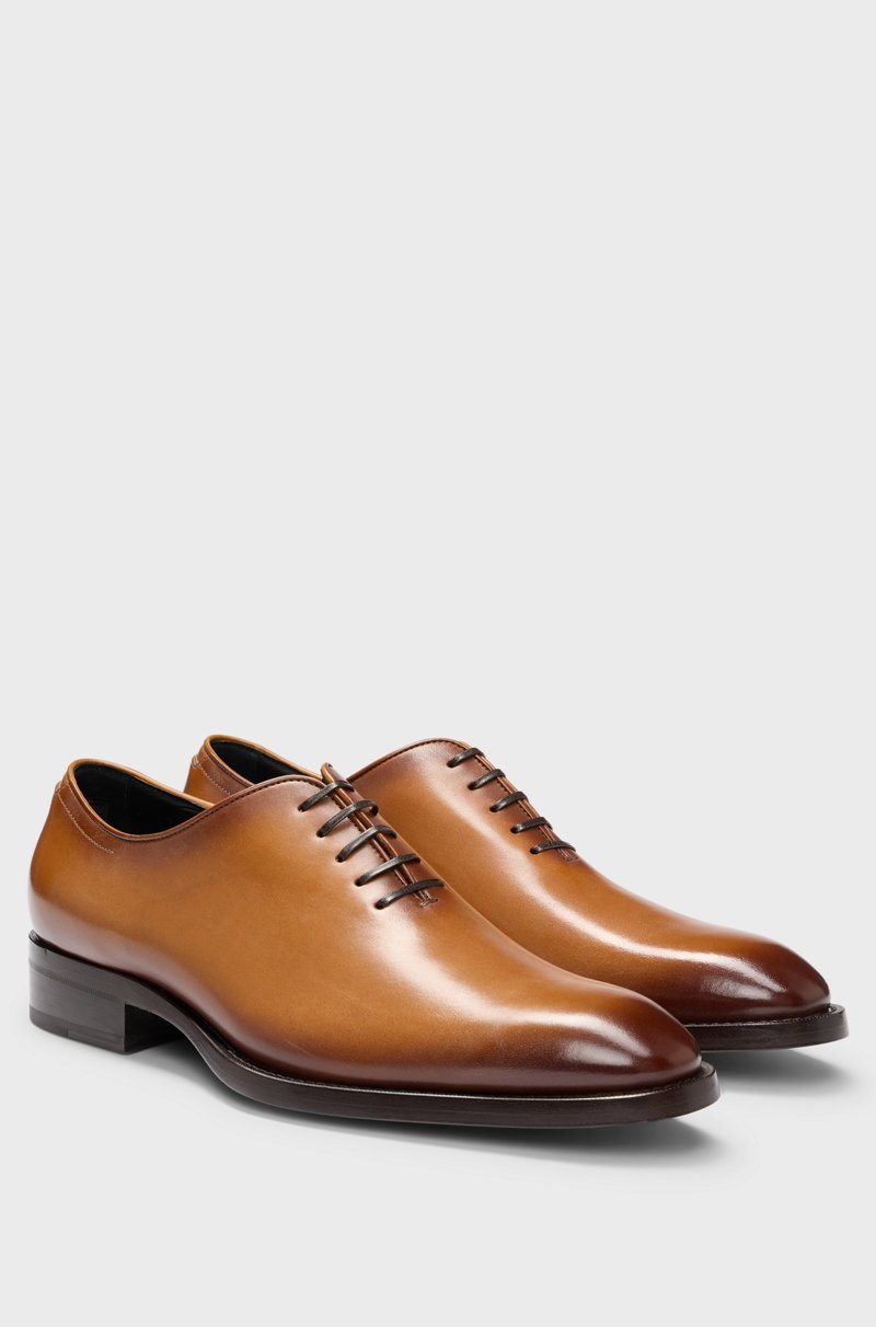 Hugo Boss Zapatos Oxford elaborados en Italia en piel pulida