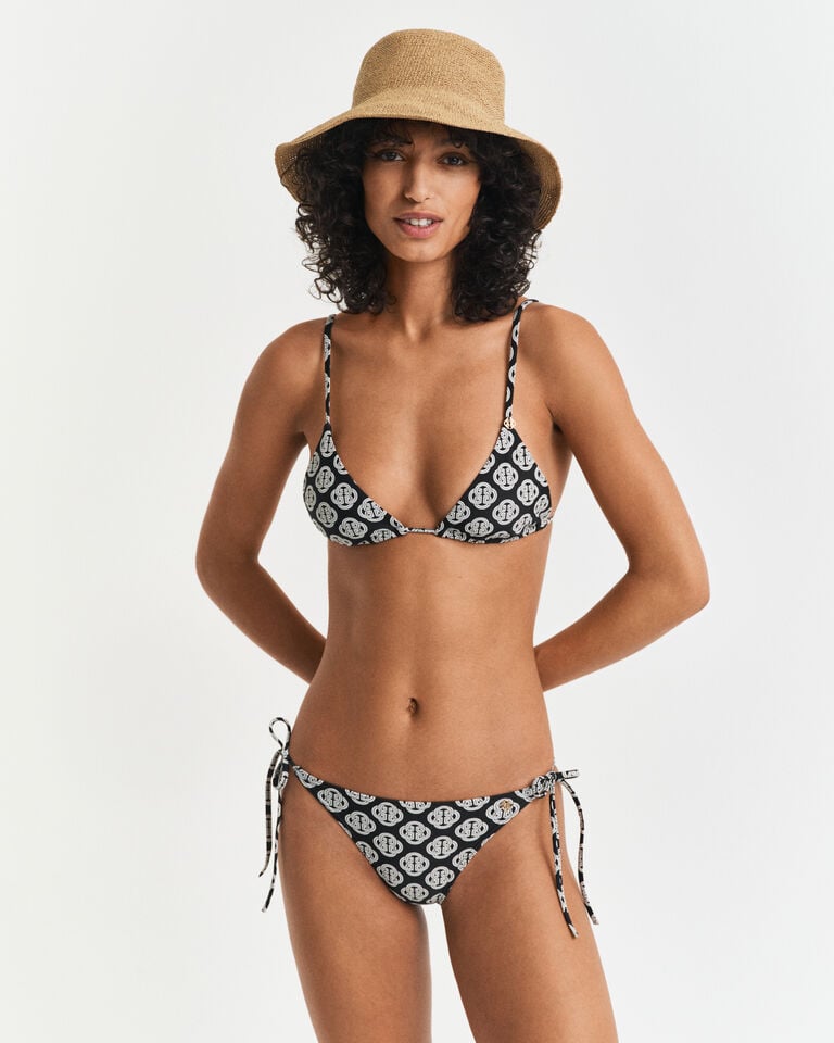 Gant Braguita de bikini con lazada y estampado Monogram