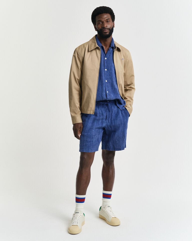 Gant Camisa De Manga Corta Relaxed Fit Resort De Lino