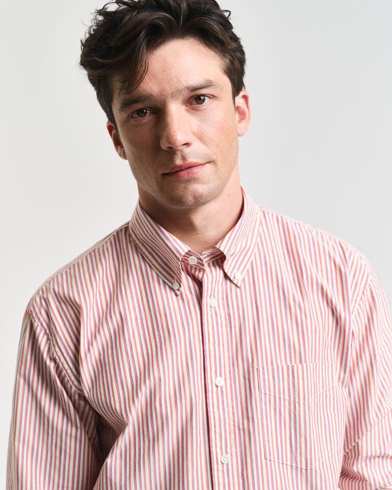 Gant Camisa De Popelina A Rayas De Inspiración Histórica Relaxed Fit
