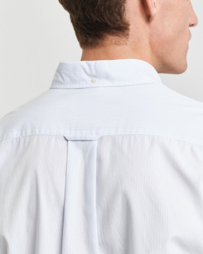 Gant Camisa De Popelina Clásica A Rayas Finas Regular Fit