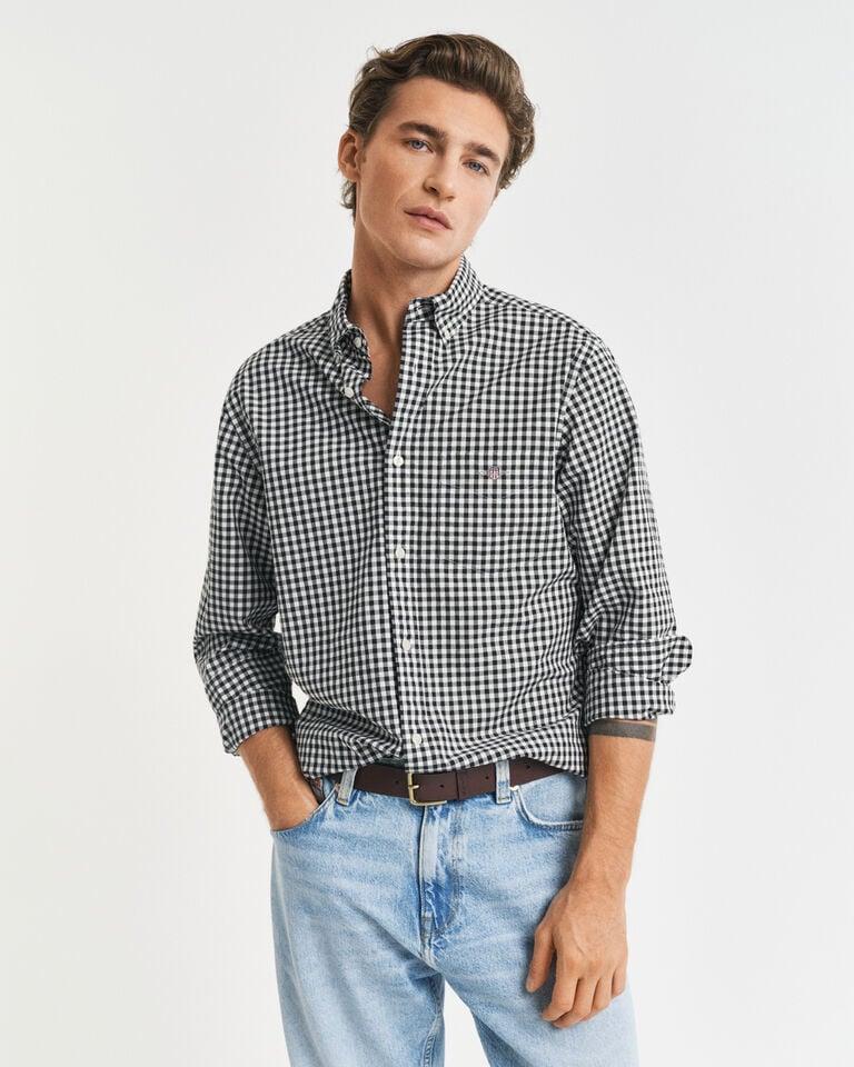 Gant Camisa de popelina clásica de cuadros Vichy Regular Fit