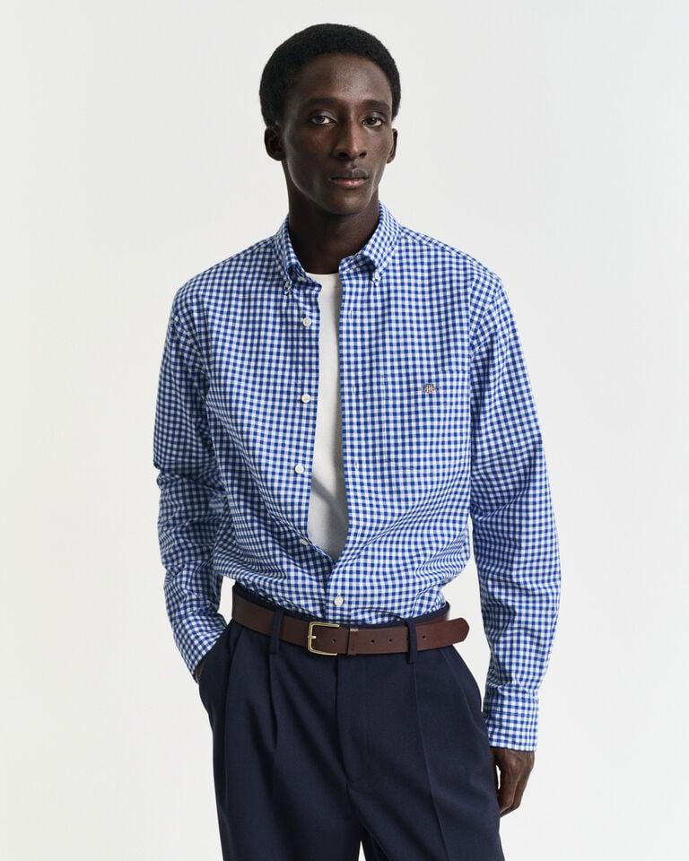 Gant Camisa de popelina clásica de cuadros Vichy Regular Fit