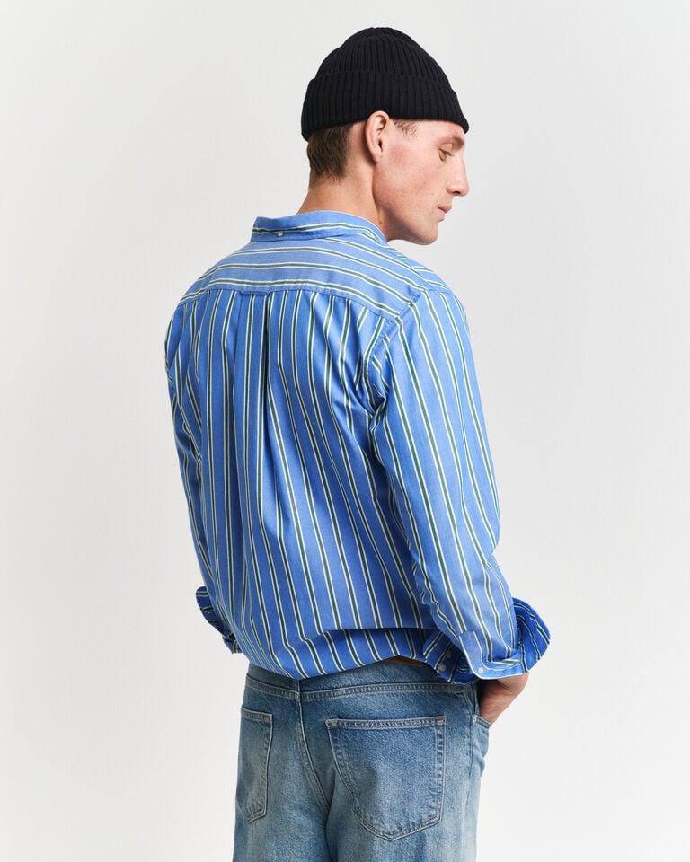 Gant Camisa De Popelina Clásica De Rayas Regular Fit