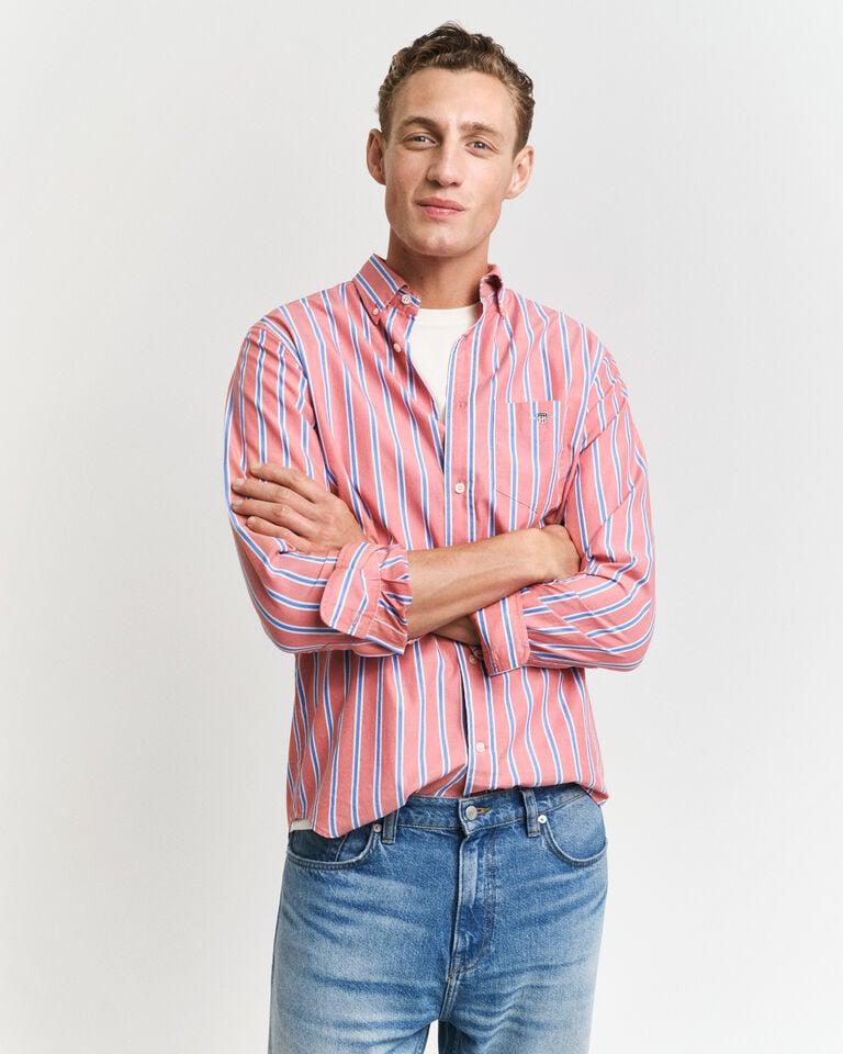 Gant Camisa de popelina clásica de rayas Regular Fit