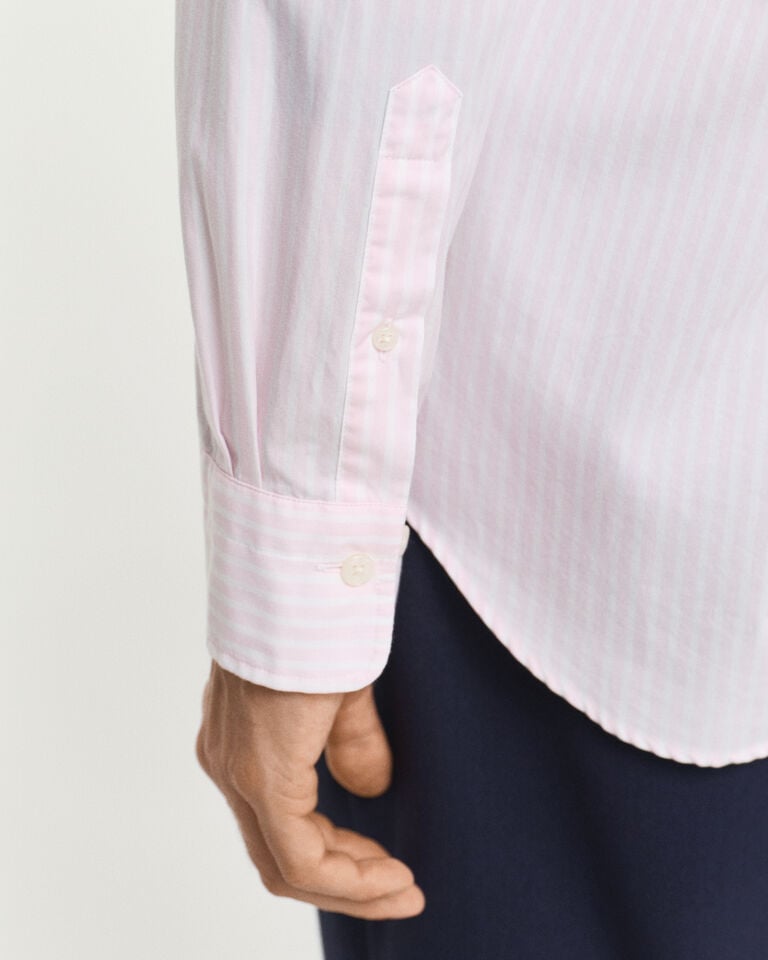 Gant Camisa De Popelina Clásica De Rayas Regular Fit