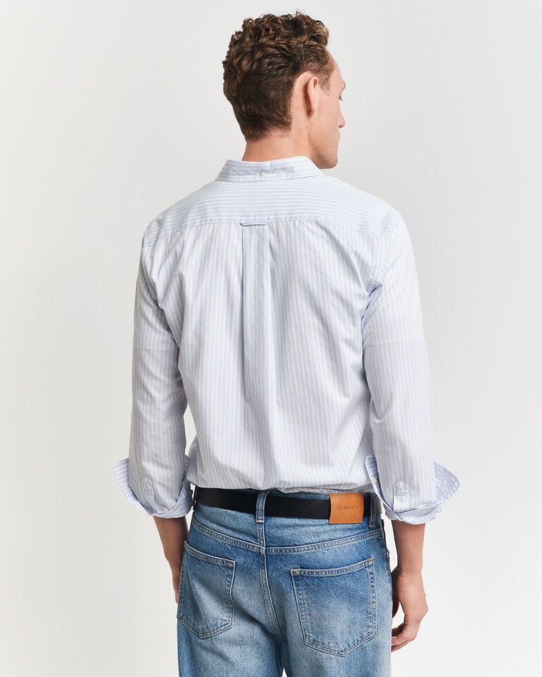 Gant Camisa De Popelina Clásica De Rayas Regular Fit