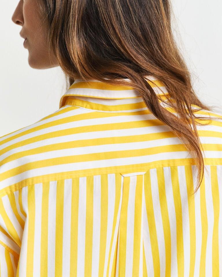 Gant Camisa De Popelina Clásica De Rayas Relaxed Fit