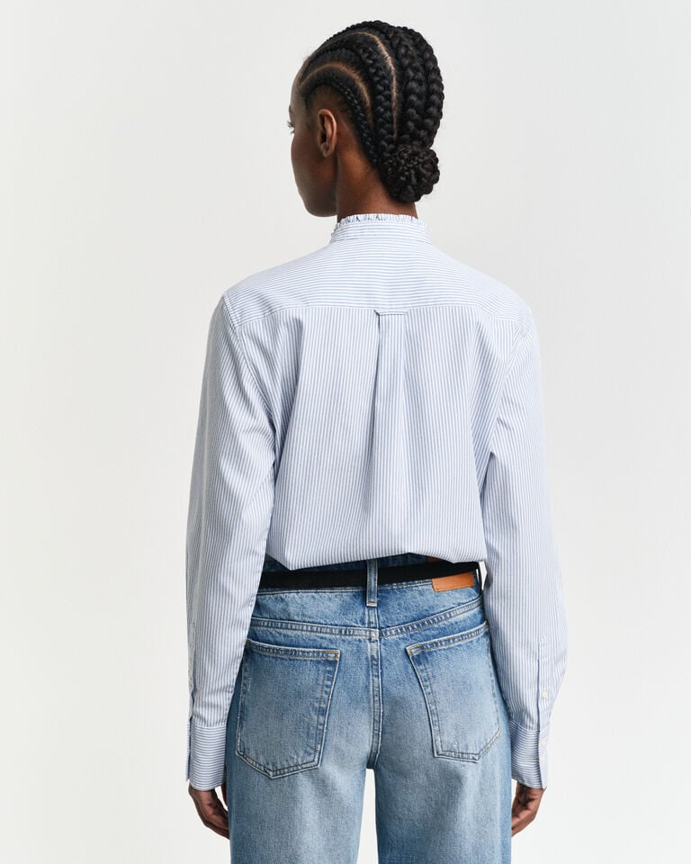 Gant Camisa De Rayas Con Detalle De Volantes Regular Fit