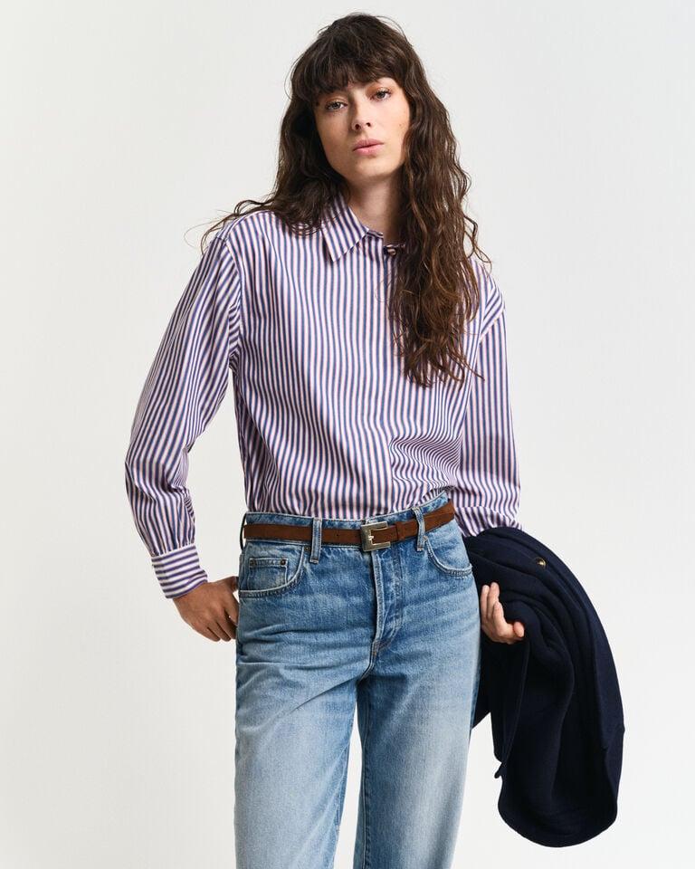 Gant Camisa de rayas con mangas voluminosas Relaxed Fit