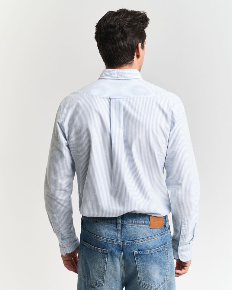 Gant Camisa Oxford Clásica Regular Fit De Rayas Finas