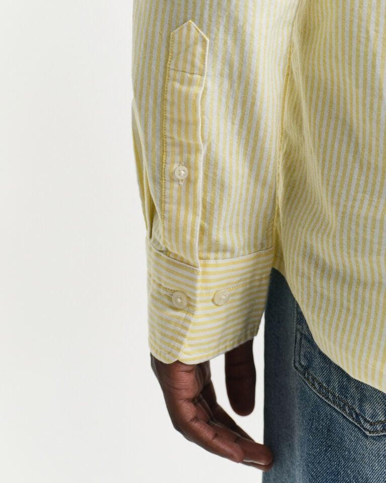 Gant Camisa Oxford Clásica Regular Fit De Rayas Finas