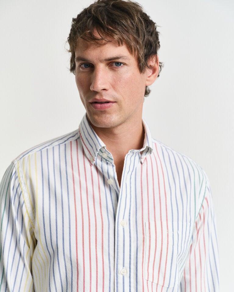 Gant Camisa Oxford Regular Fit Archive A Rayas Multicolor